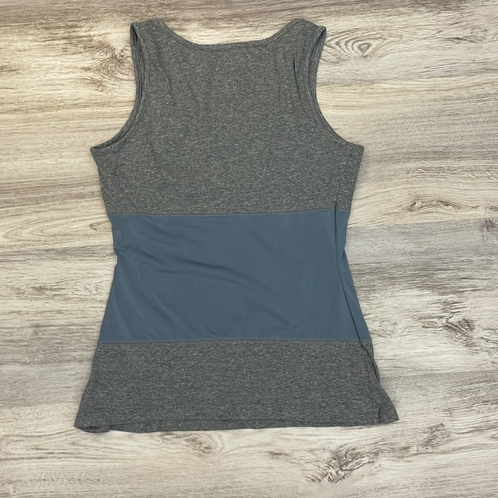 Gabby Reece Collection for Danskin Now Gray & Blue Sleeveless Tank Top Size L - Picture 8 of 12